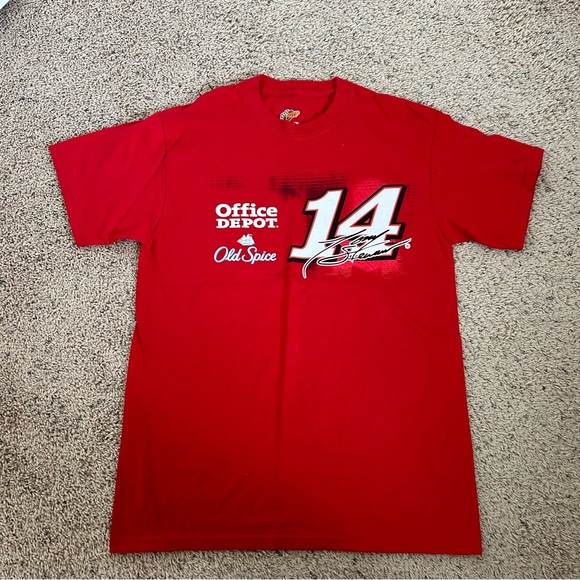 NASCAR Winner’s Circle Red TShirt #14 Tony Stewart Old Spice Office Depot Size M - Picture 2 of 5